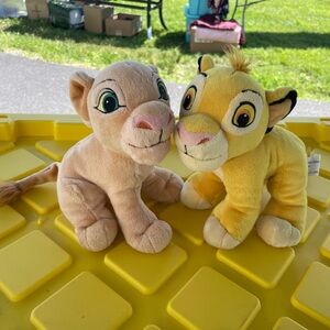 lion king kissing simba and nala Plush Toy Set